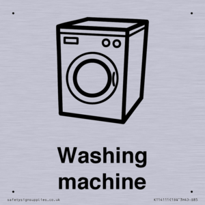 Dementia washing machine sign
